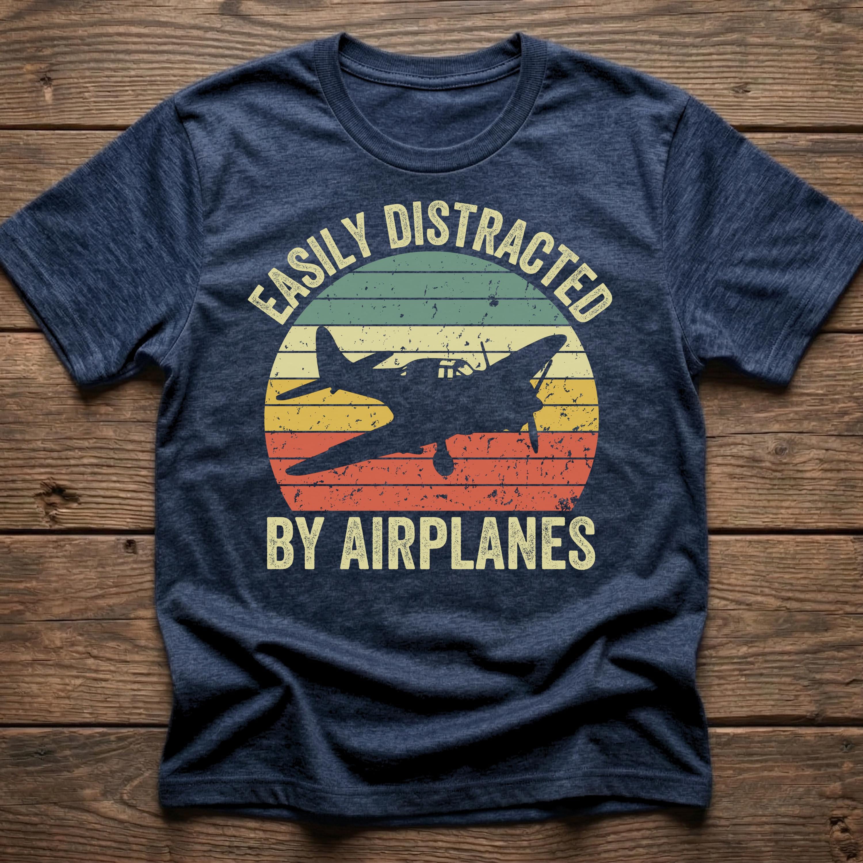 90s FREEDUMB AIRLINES Tシャツ Mサイズ Easily Distracted by Airplanes, Retro Airplane Shirt, Pilot Gifts