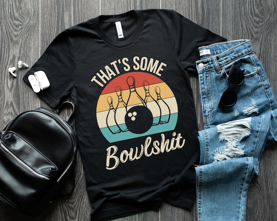 Bowling Shirt - Vintage Retro Bowler T-Shirt Bowling Shirt - Vintage Retro Bowler T-Shirt