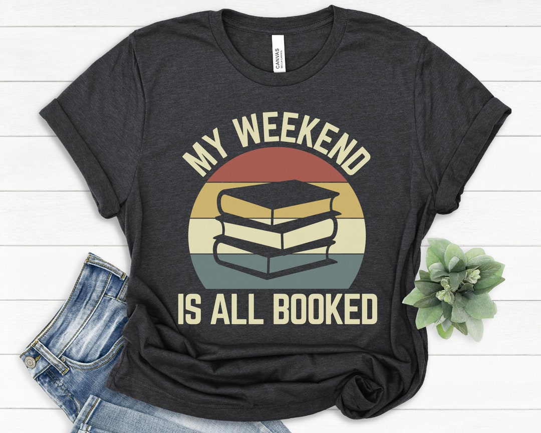 Aufkleber 'My Weekend Is Fully Booked' – 3 Stück, 7,6 Cm, Vinyl, Wasserdicht, Für Buchliebhaber