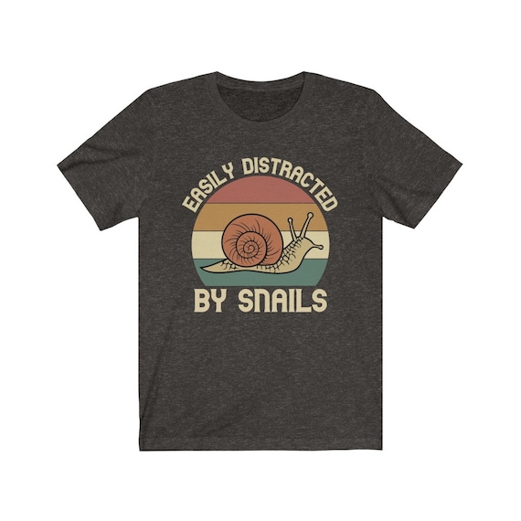 ●eessay● PRECIOUS SLOW SNAIL T - SHIRT Vintage | Retro | Snail Lover | Sluggish | Sunset Snail T