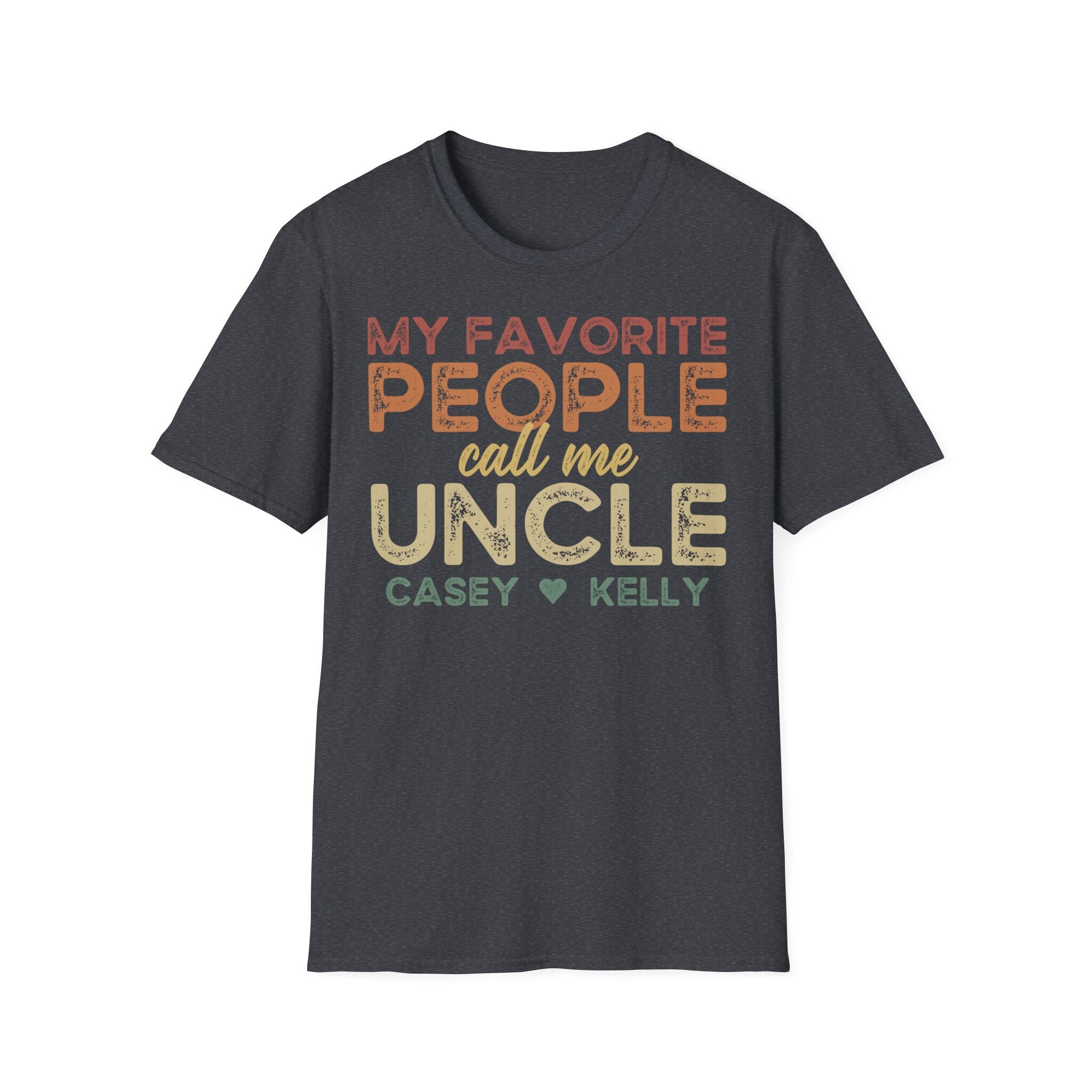 Uncle Shirt, Uncle Gift From Kids, Personalized Uncle Shirt, Uncle Gift ...