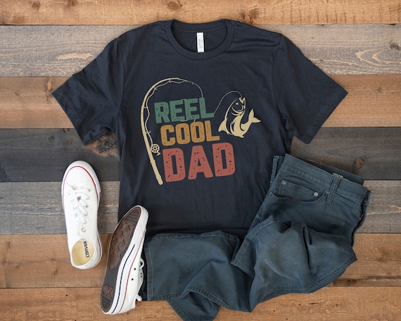 Reel Cool Dad Vintage Fly Fishing Retro Distressed T-Shirt Reel Cool Dad Vintage Fly Fishing Retro Distressed T-Shirt