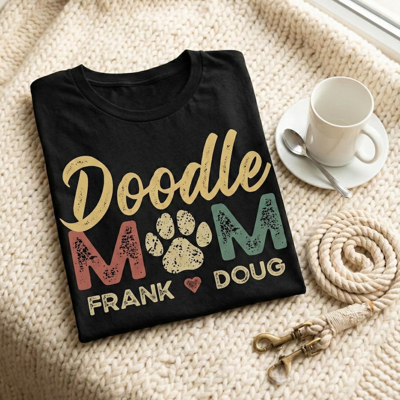 Custom Goldendoodle Mom Shirt, Personalized Doodle Mama T-shirt, Dog ...