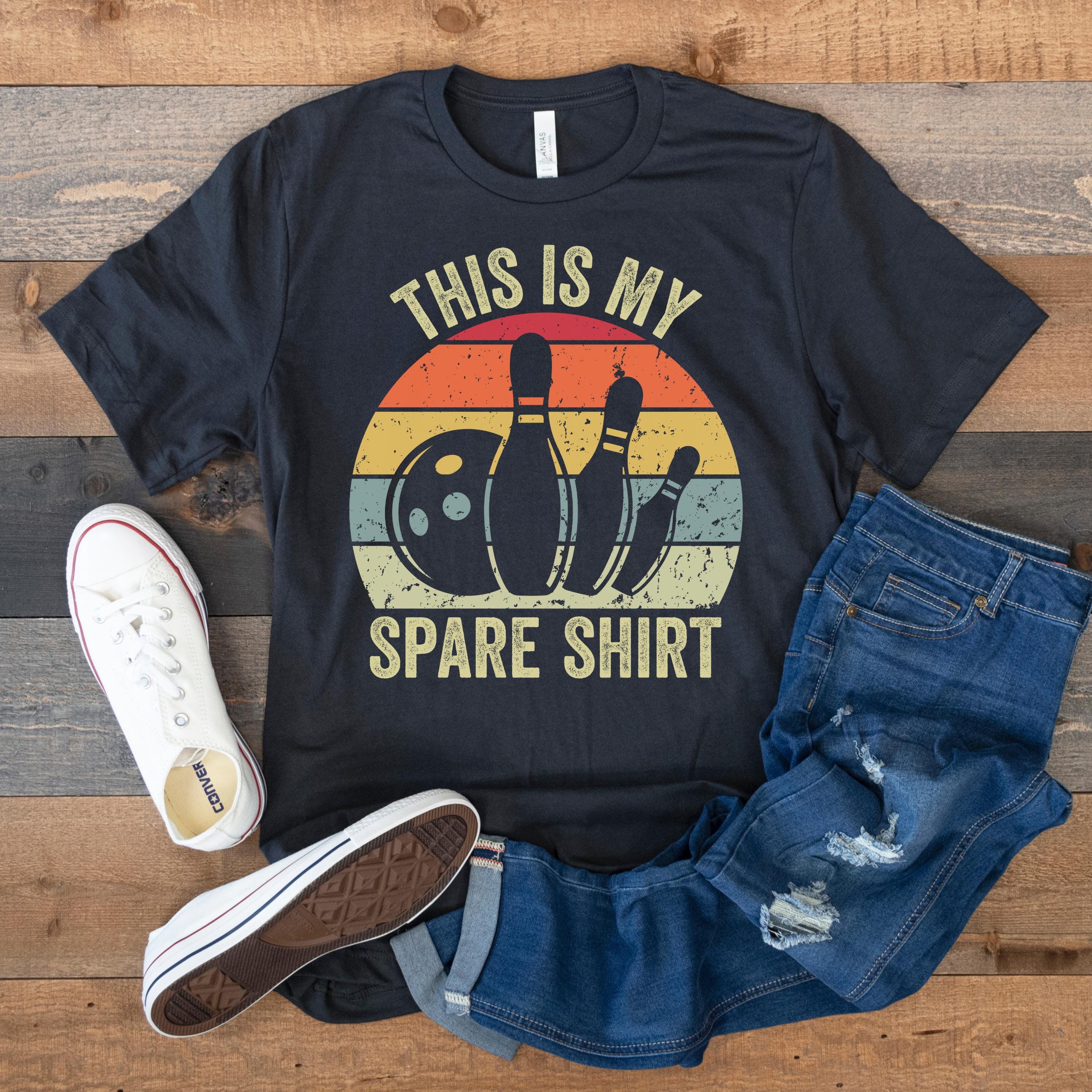 Camiseta de bolos, divertida fiesta de bolos, camiseta de jugador de bolos,  bolos retro vintage, regalo para amantes de los bolos, camisetas de equipo  de bolos, esta es mi camiseta de repuesto -, image size:3000x3000