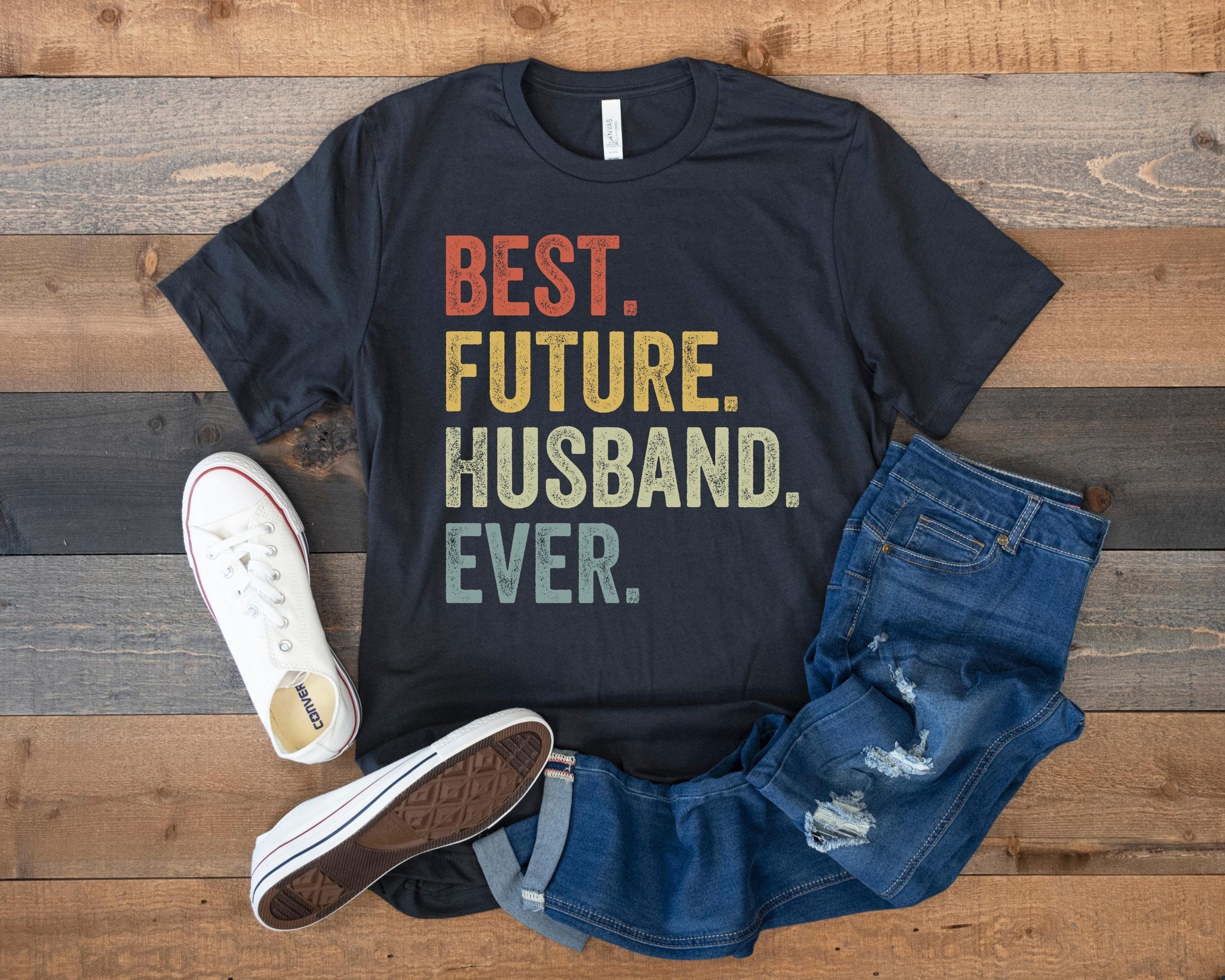 Mens Best Future Husband Ever Future Husband Sayi T-Shirt, Men's, Size: Adult S, Black