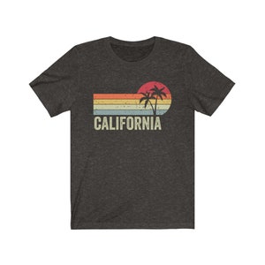 California Shirt, Retro Vintage California, California Sunset, Trendy California Gift, Made in California, West Coast Tee, Cali Girl Shirt image 7