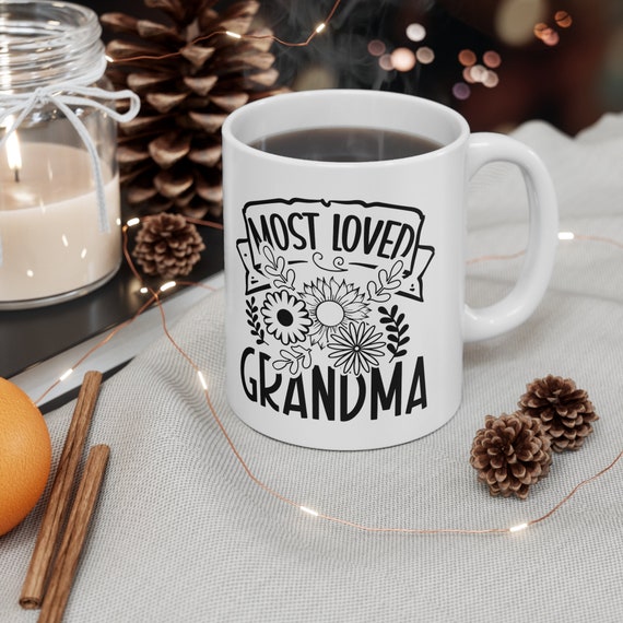 Mamaw Ceramic Coffee Mug - Mamaw Gift - Mamaw Retro Color Mug - Black - 15oz