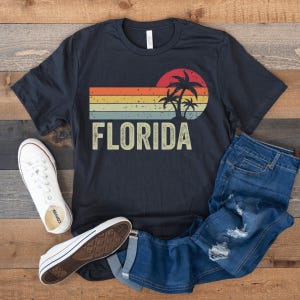 Florida Shirt, Florida Gifts, Summer Vacation Shirt, Florida State, Miami Shirt, Vintage Florida Shirt, Beach Lover Tee, Florida Trip Shirt