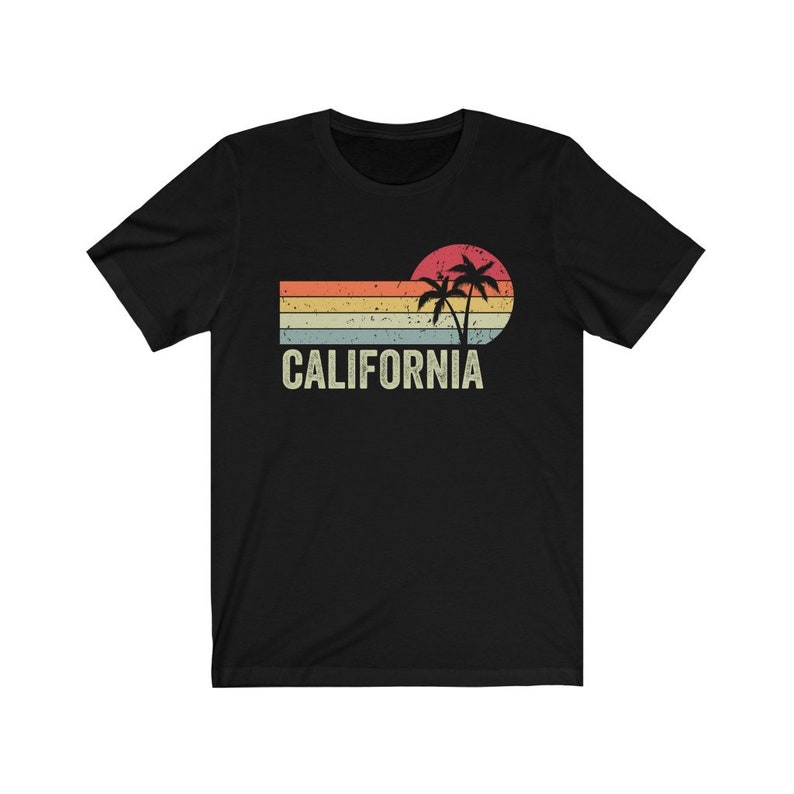 California Shirt, Retro Vintage California, California Sunset, Trendy California Gift, Made in California, West Coast Tee, Cali Girl Shirt image 4