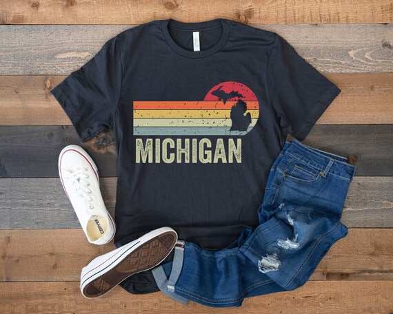 Retro Vintage Michigan T Shirt Retro Vintage Michigan T Shirt