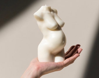 Large 15cm! La Mère Pregnant Torso Candle