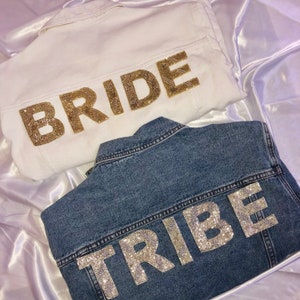 Bride jacket Nashville bachelorette Mrs Jacket wifey jacket Bride gift Bridal Shower image 1