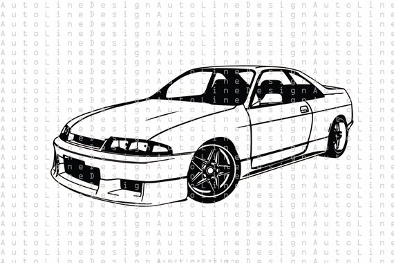 Nissan Skyline Gts R33 Jdm Tuning Lowrider Svg Pdf Dxf Eps Png Etsy