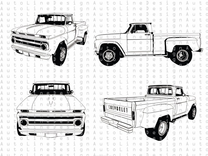 Free Free 218 Chevrolet Chevy Truck Svg SVG PNG EPS DXF File