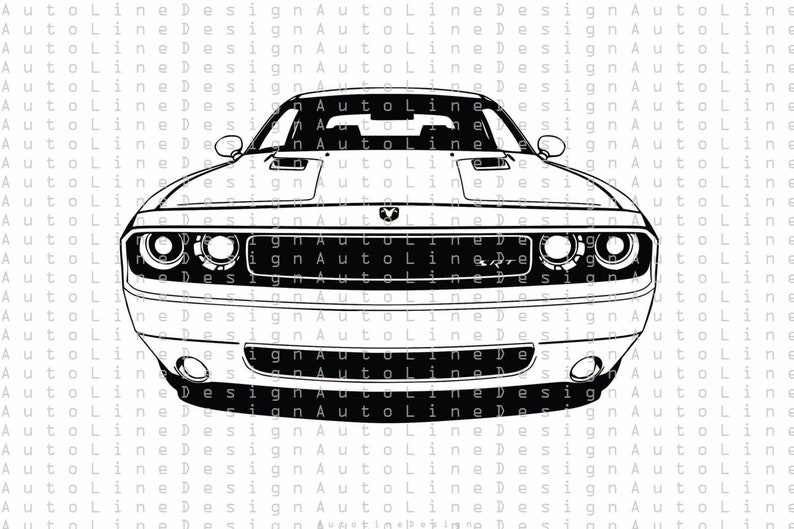 Знак dodge challenger