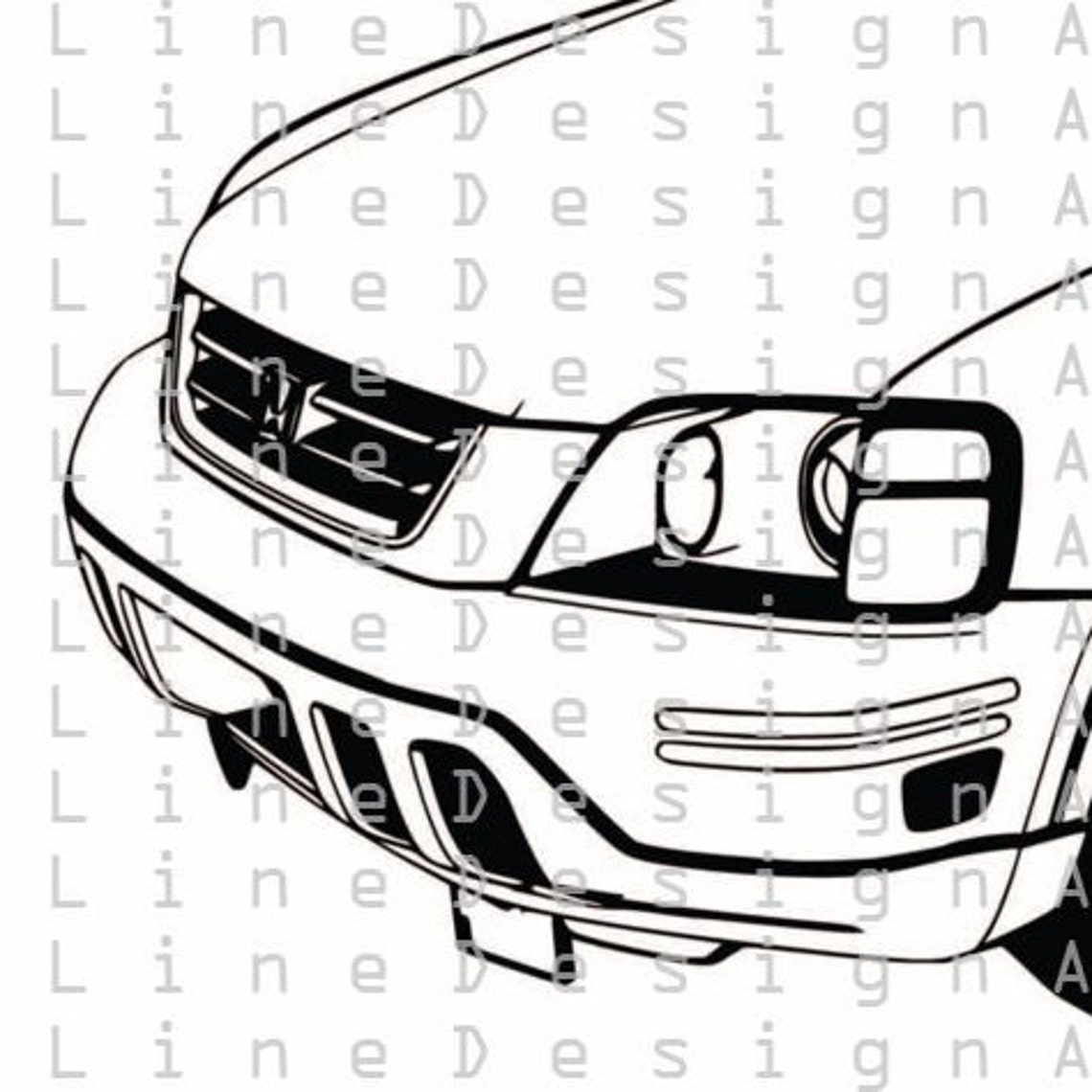 Honda CRV Gen 1 Tuning Suv Jdm Svg Pdf Dxf Png Eps Etsy