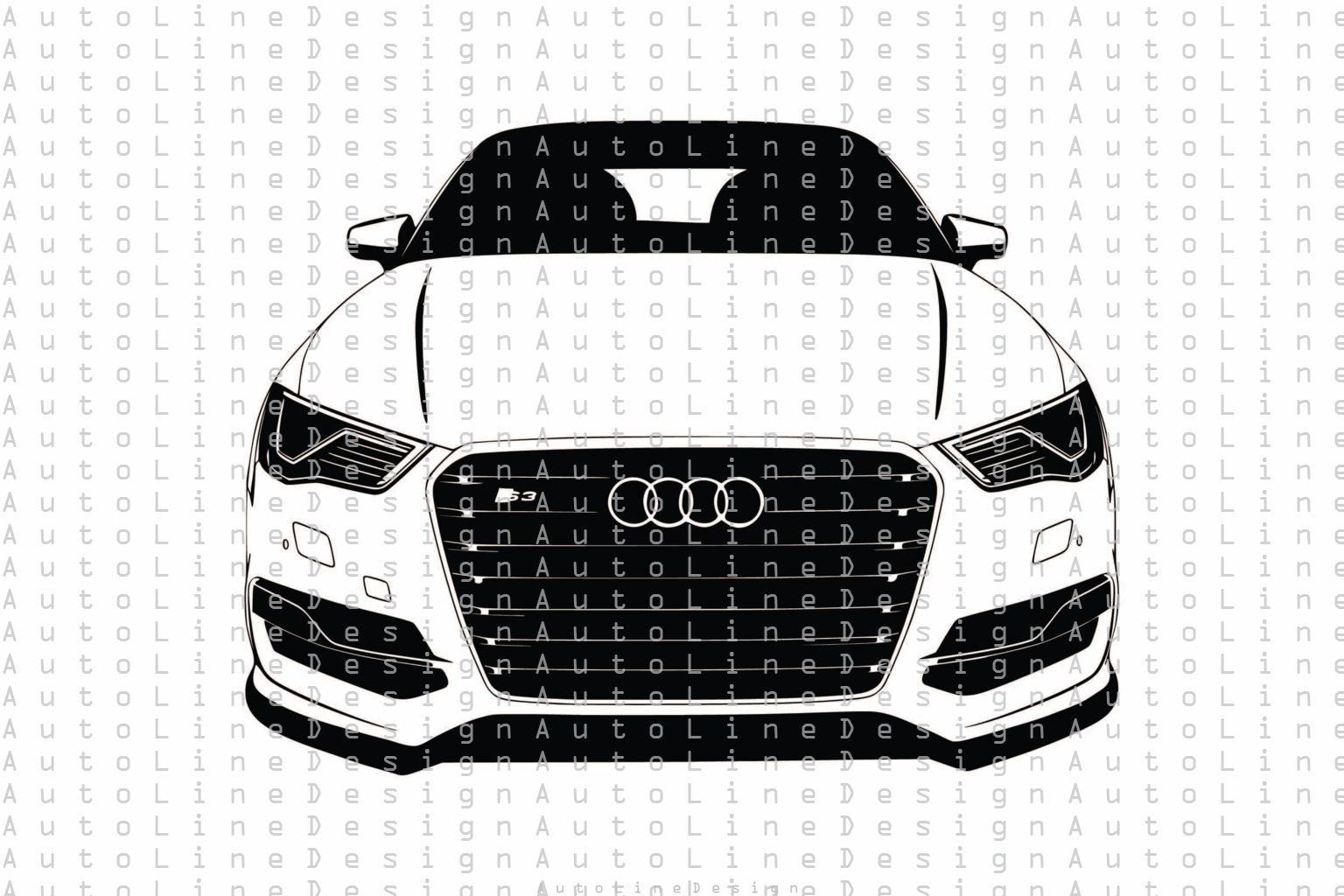 Audi A3 S3 Rs3 Sportback Quattro Lowrider s Tuning Drift Svg Etsy