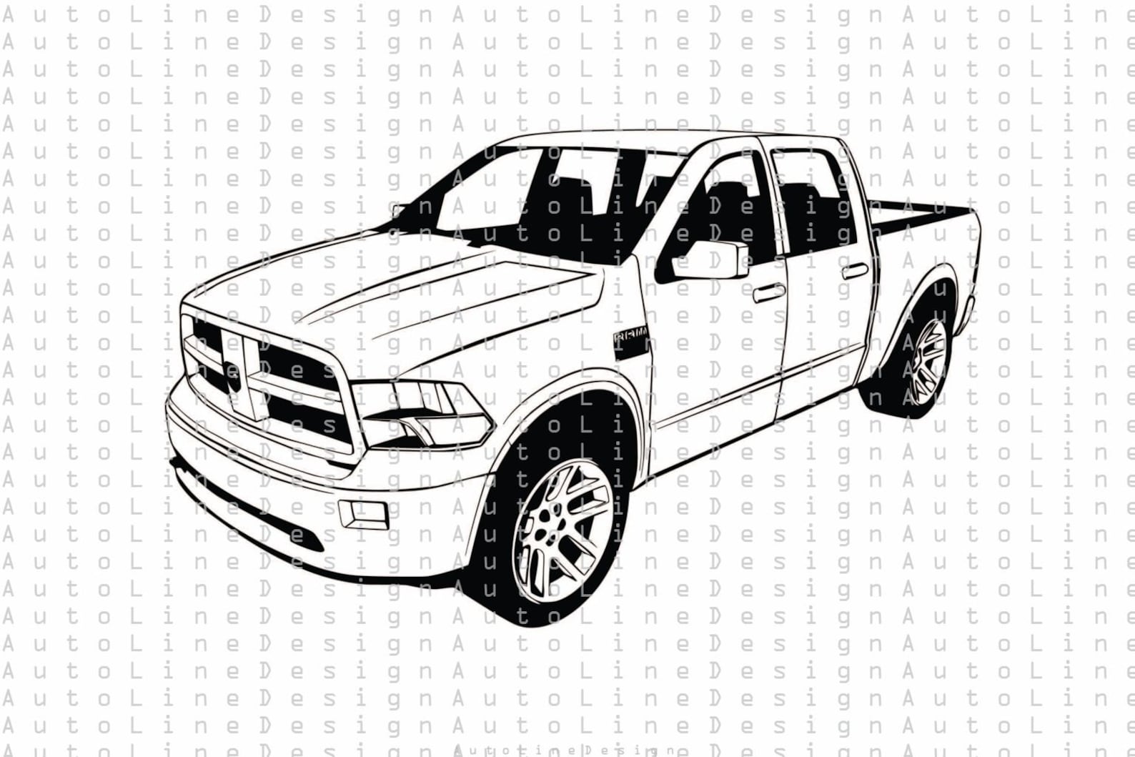 Dodge Ram 1992 Outline