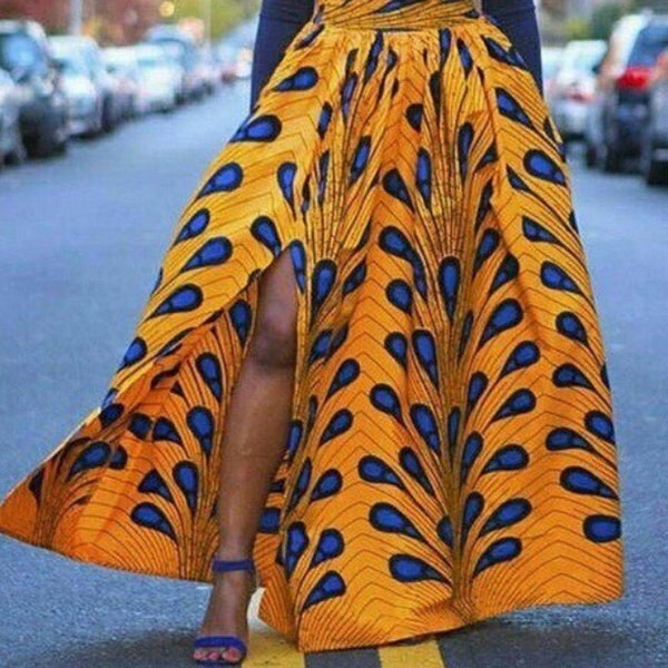 Imprimé Africain: Jupes Maxi Ankara Premium