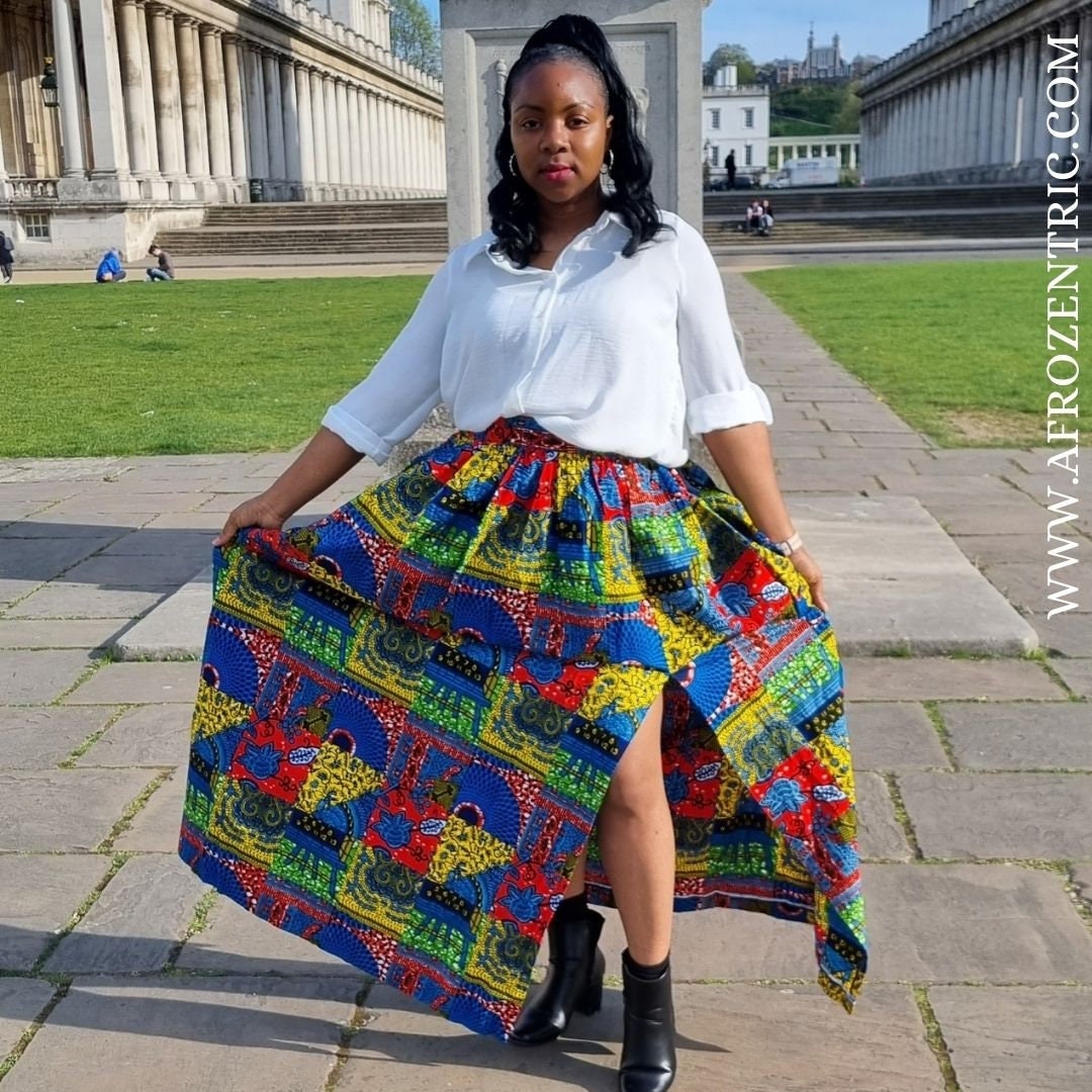 african skirt with split