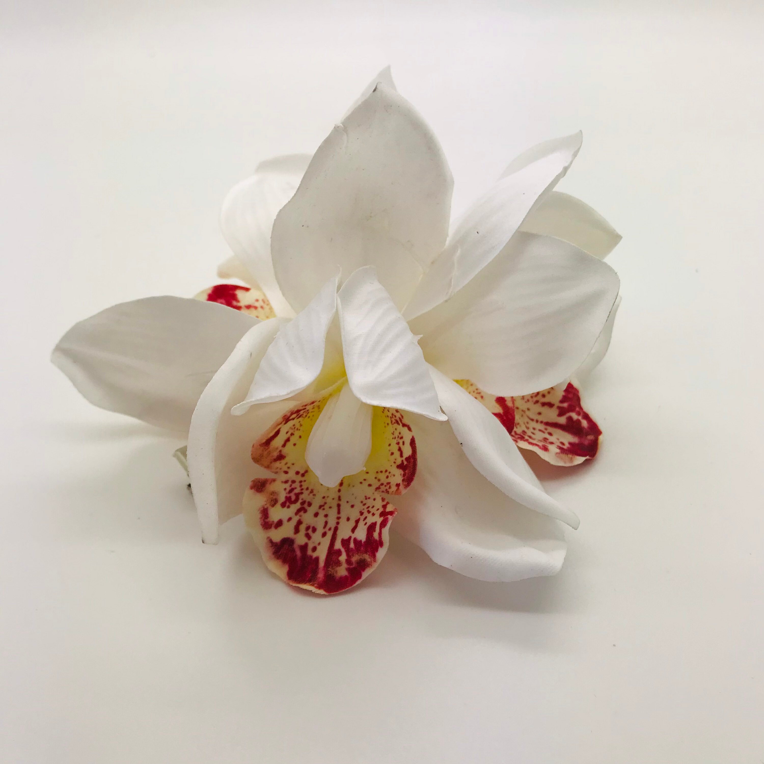 Orchid hair clip. Flower hair clip. Hair Single Stunning Orchid hair clips set on a crocodile clip. Orchid hair clip. Flower hair clip. Hair Single Stunning Orchid hair clips set on a crocodile clip.