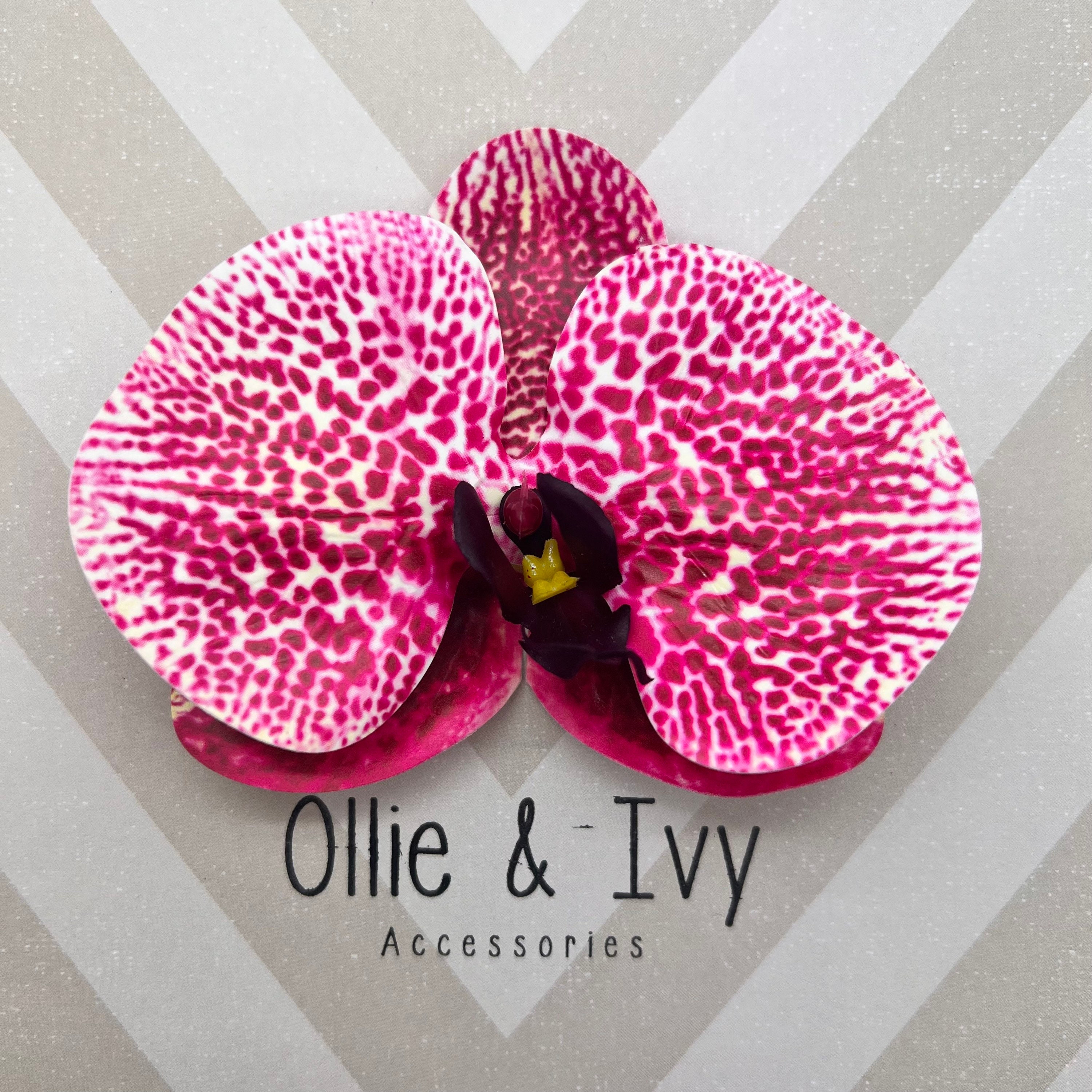 Tropical Pink Freckles Orchid Hair Clip. Flower Hair Clip. - Etsy Tropical Pink Freckles Orchid Hair Clip. Flower Hair Clip. - Etsy