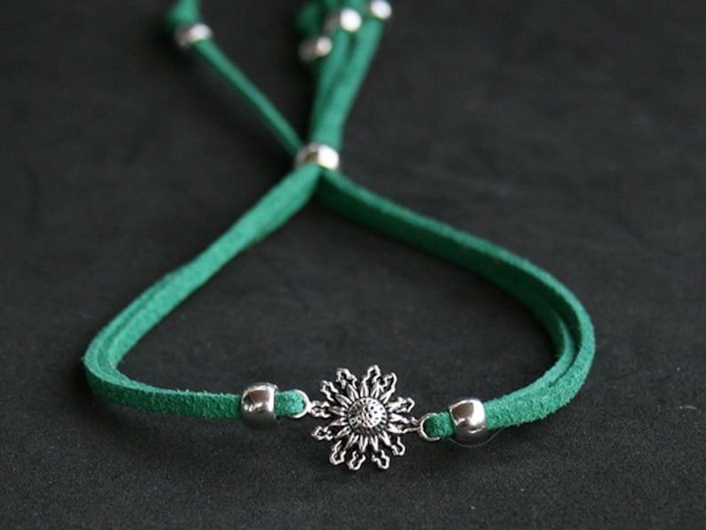 Pulsera Eguzkilore verde