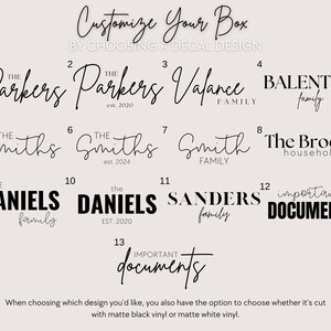 Custom File Box Labels, DIY Family Document Organizer Kit - Etsy