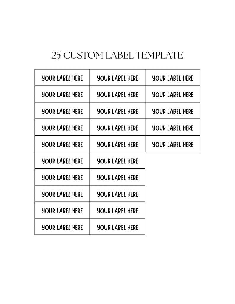 Printable Memory Box Labels, Customizable File Folder Inserts (canva ...