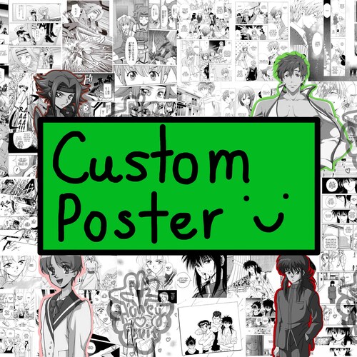 Custom Anime Character Manga Poster/print Etsy