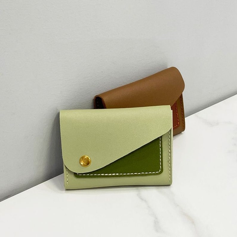 Leather Cardholder DIY Kit. Customized Leather Cardbag Craft Etsy