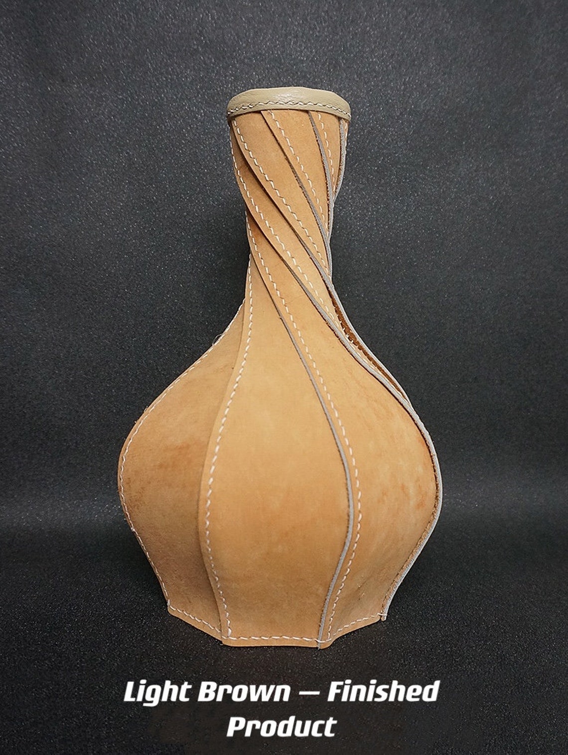 Leather Flower Vase DIY kit. Craft Special Gift. Home Etsy