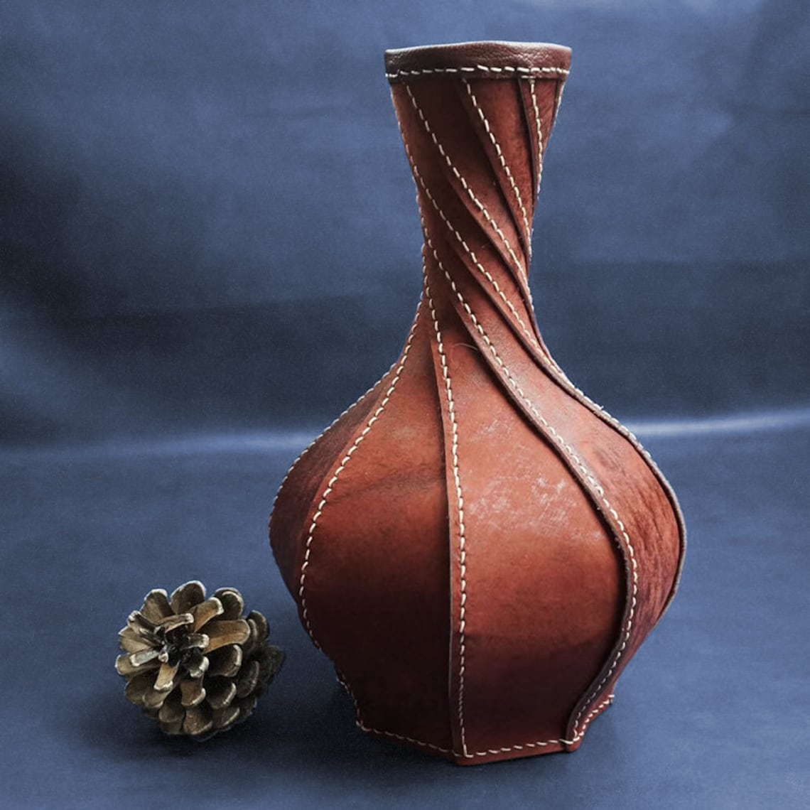 Leather Flower Vase DIY Kit. Craft Special Gift. Home Etsy