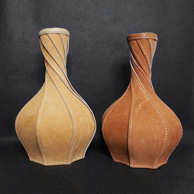 Leather Flower Vase DIY Kit. Craft Special Gift. Home Etsy