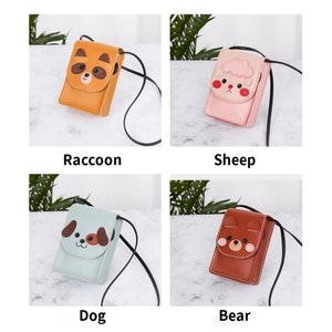 Phone Satchel Crossbody Bag DIY Kit. Cute little satchel Craft Kit. Animal Pattern Designed. image 7