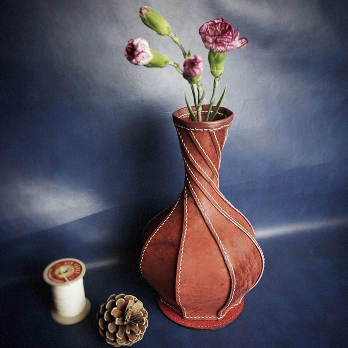 Leather Flower Vase DIY Kit. Craft Special Gift. Home Etsy