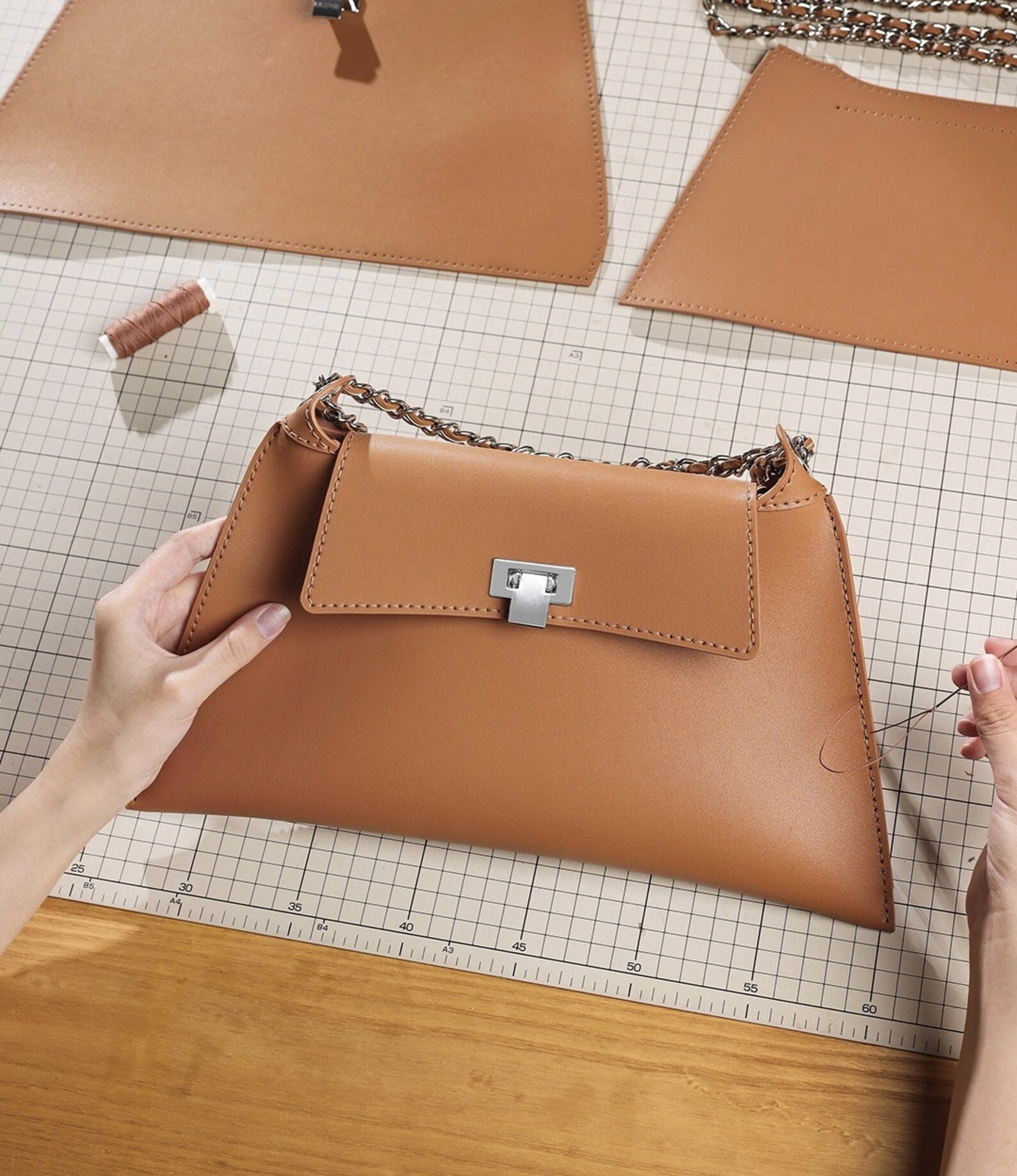 Shoulder Bag DIY Kit. Leather Handbag Craft Kit. Elegant Style Etsy UK