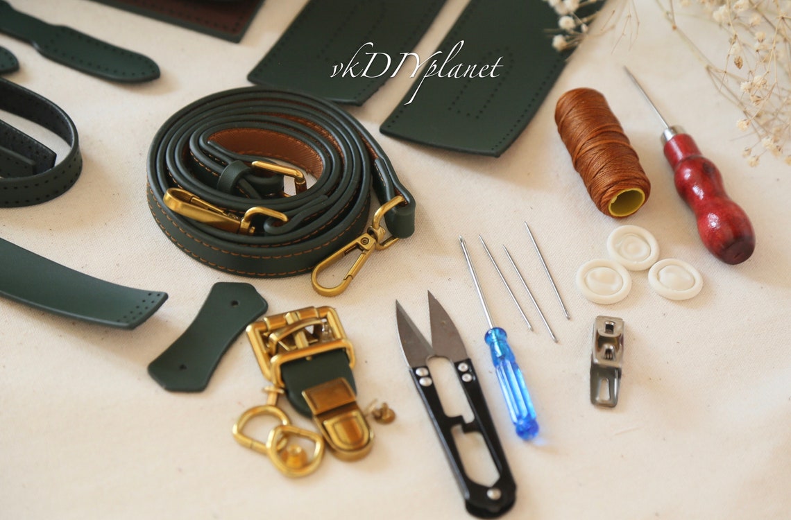 Leather Bag DIY Kit Genuine Leather Etsy