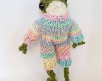 Pyjama pattern for Froggy - knitting DIGITAL PDF