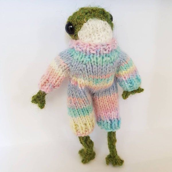 Pyjama pattern for Froggy - knitting DIGITAL PDF