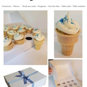 Cupcake Cone Box