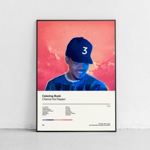 Download 36x48 Chance The Rapper Coloring Book Canvas Painting Etsy