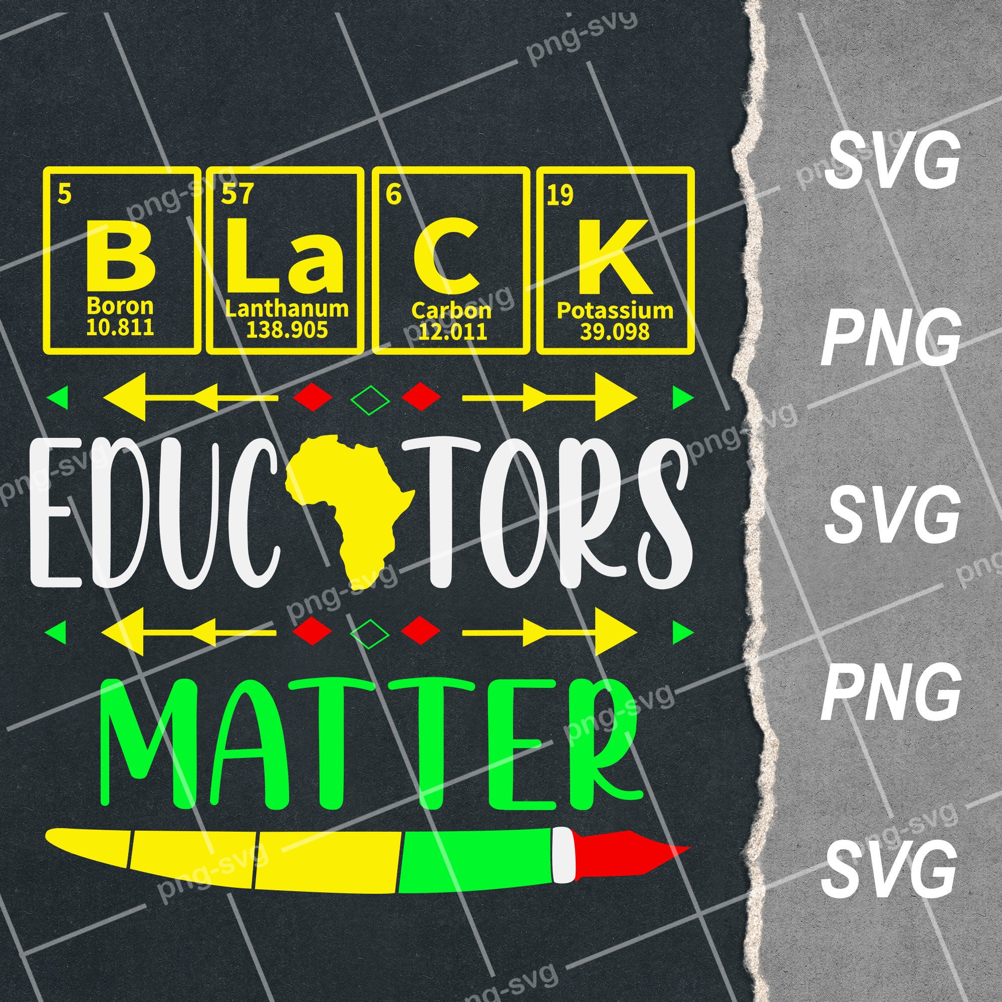 Black Educators Matter SVG and PNG File / Digital Download / Etsy