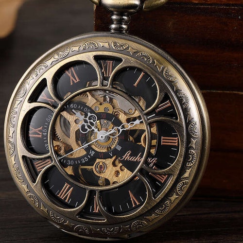 Pocket Watch Mens Gift Anniversary Birthday Wedding Groomsman Etsy