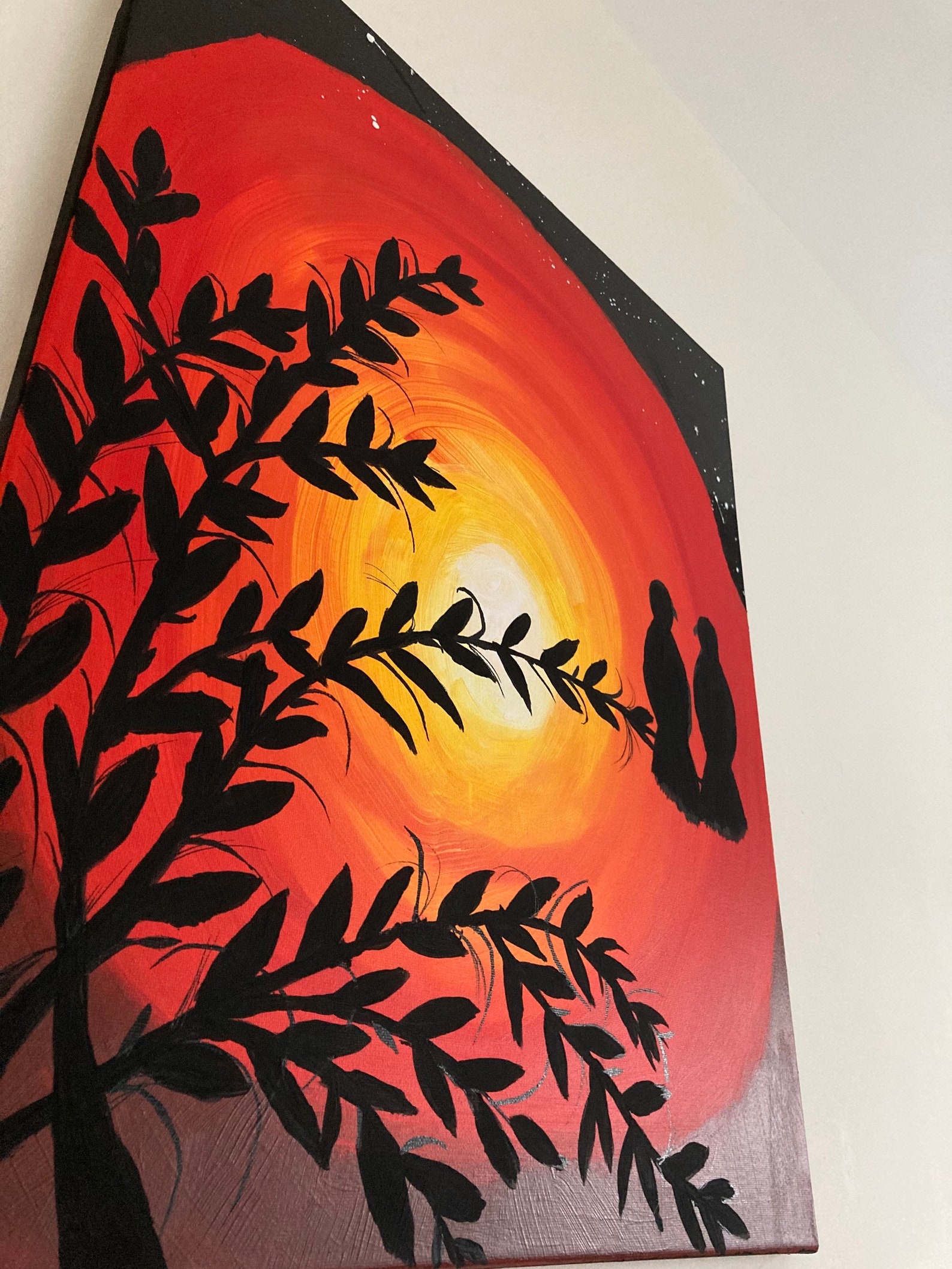 Love Sunset /love painting/Abstract painting/acrylic Etsy