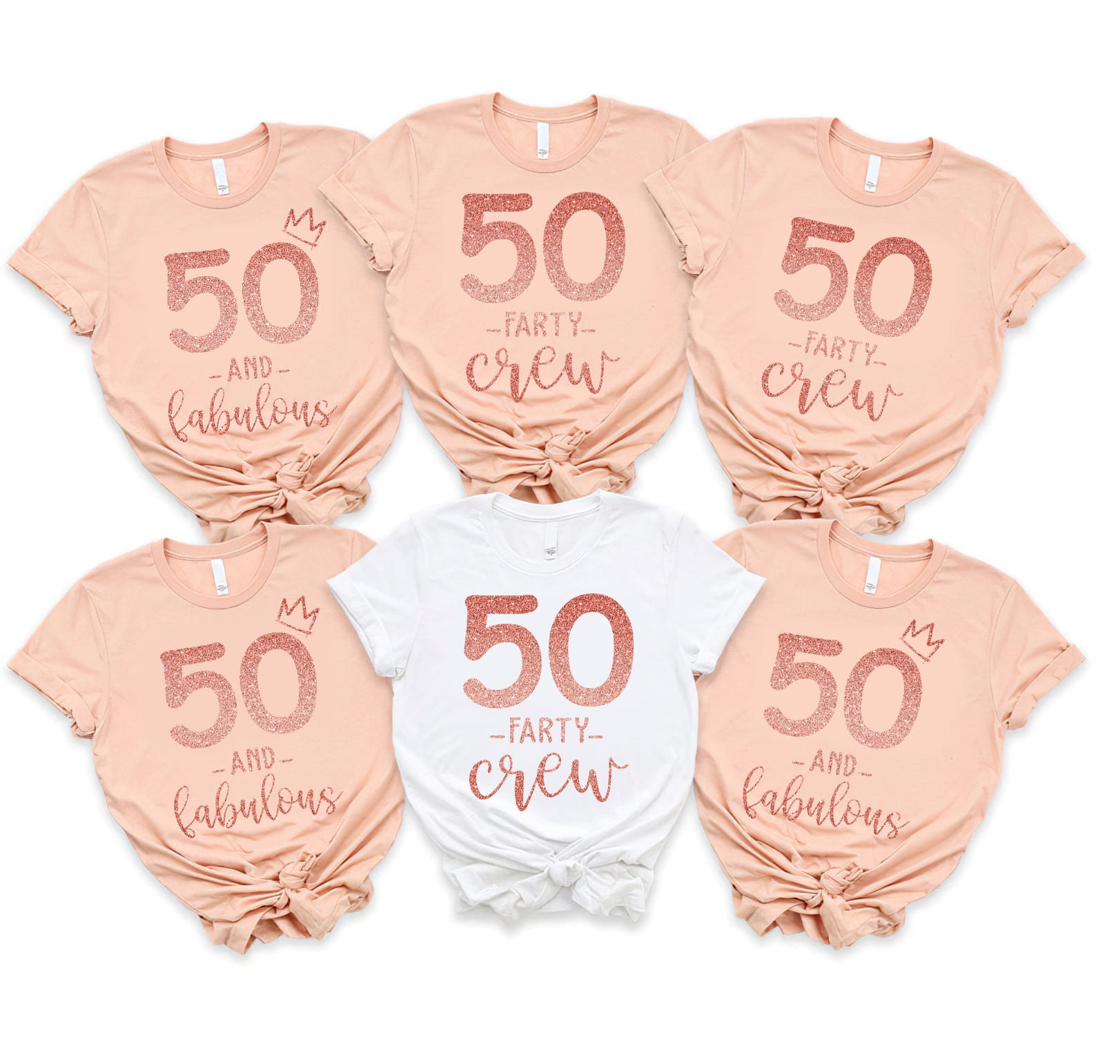 50 Crew Matching Shirt 50th Birthday Gift Birthday Party Etsy