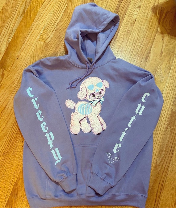 CREEPY CUTIE Hoodie Pastel Goth Skeleton Lamb - Etsy