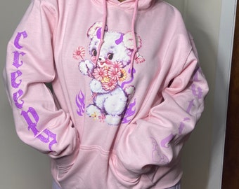 CREEPY CUTIE | Hoodie - Pastel Goth - Devilish Bear