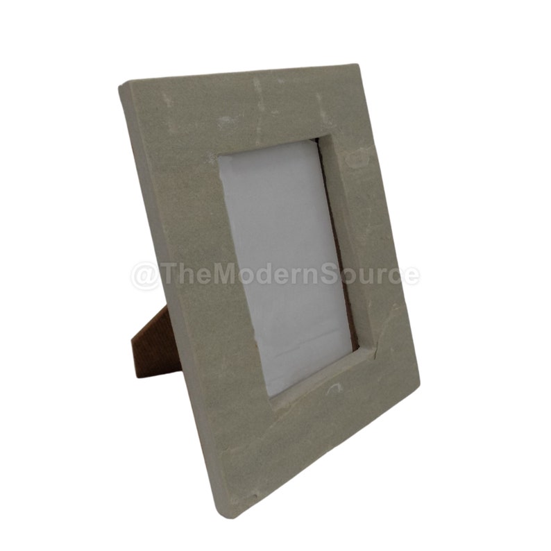 Set of 4 Natural Stone Picture Frame Photo Decoration and Decor
