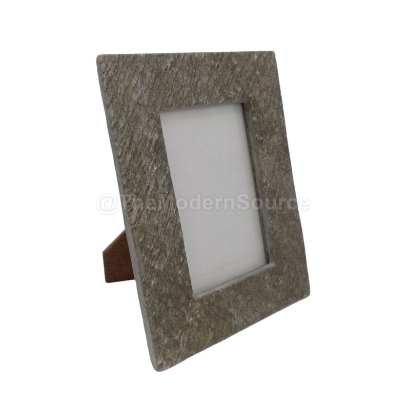 Set of 4 Natural Stone Picture Frame Photo Decoration and Decor